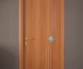 Дверь ламинированная Экодвери Миланский орех стекло листовое ДО-110 2000x600 2