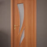 Дверь ламинированная Экодвери Миланский орех стекло листовое ДО-126 2000x600