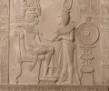 Барельеф Арт-Штайн Трон фараона бежевый 525x525 мм 2