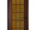 Дверь ламинированная Экодвери Венге стекло листовое ДО-438А 2000x600 2