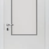 Двери под покраску Олови стекло L1 Белый с притвором