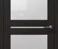Дверь царговая Восход Омега С2 Орех Бисмарк стекло  2000x600 2