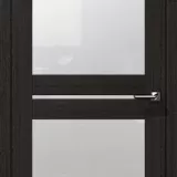 Дверь царговая Восход Омега С2 Орех Бисмарк стекло  2000x600