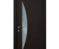 Дверь ламинированная Экодвери Венге стекло листовое ДО-407 2000x600 2