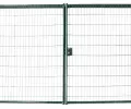 Ворота распашные GL с панелью Medium зеленый 4,00x1,53 2