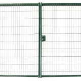 Ворота распашные GL с панелью Medium зеленый (ширина 3м)