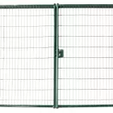 Ворота распашные GL с панелью Medium зеленый (ширина 3,5м)