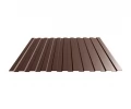 Профнастил С-8 коричневый шоколад 0,4х2000х1200 ral 8017 2
