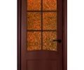 Дверь ламинированная Экодвери Венге стекло листовое ДО-413А/6 2000x600 2
