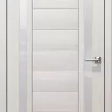 Двери Царговые Экодвери Сандал белый ДОЦ12 стекло мателюкс 2000x600