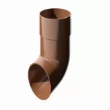 Колено трубы GL d=87 45', пластик коричневый