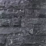 Декоративный камень Дербент черный+серебро Арт-Штайн