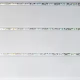 Потолочные панели ПВХ трехсекционные Элегия белая 240x3000