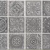 Декор керамической плитки Грация Грэй Нефертитти Азори 405x201