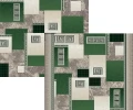 Ковролин Витебские ковры Принт 1286е2 зеленый 3м 2