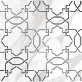 Декор керамической плитки Роял Стоун 16015 узор белый Cersanit 298x598