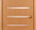 Дверь ламинированная Экодвери Миланский орех стекло листовое ДО-122/3А 2000x600 2