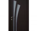 Дверь ламинированная Экодвери Венге стекло листовое ДО-433 2000x600 2