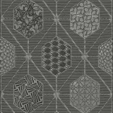 Декор керамической плитки Деворе Грис Геометрия Азори 315х630