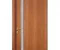 Дверь ламинированная Экодвери Миланский орех стекло листовое ДО-115Р 2000x600 2