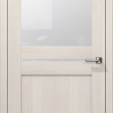 Дверь царговая Восход Омега С Снежная Лиственница стекло 2000x600