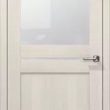 Дверь царговая Восход Омега С Снежная Лиственница стекло 2000x600