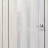 Двери Царговые Экодвери Сандал белый ДОЦ8 стекло мателюкс 2000x600