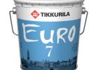 Латексная краска Евро-7 Тиккурила базис А, 0,9л ведро 2