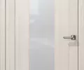 Дверь царговая Восход Сигма Снежная Лиственница стекло 2000x600 2