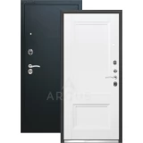 Входная дверь Анастасия 2 Белый снег Черный муар Аргус