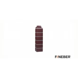 Угол внешний жженый Кирпич клинкерный Fineber 485x119x119