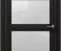 Дверь царговая Восход Кватро Орех Бисмарк стекло  2000x600 2