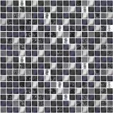 Декор керамической плитки Дефиле Неро мозаика Азори 300x300