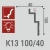 Карниз потолочный XPS К13H BelloDeco 100х40x2000