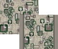 Ковролин Витебские ковры Принт 1594с2 зеленый 3м 2