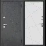 Входные двери Феррони Феникс Линии мдф/мдф Велюр белый софт 860x2050