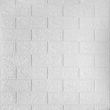 Самоклеющиеся панели ПВХ Кирпич белый 700х770x5мм