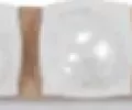 Бордюр керамической плитки Бусины белые люстровые 1-001 Vinchi 9x245 2