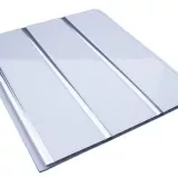 Потолочные панели ПВХ трехсекционные Серебро 240x3000