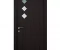 Дверь ламинированная Экодвери Венге стекло листовое ДО-406/3 2000x600 2