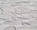 Декоративный кирпич Пальмира белый+серебро Арт-Штайн  240х60 2