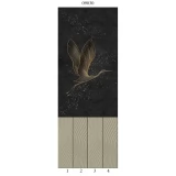 Панели ПВХ Танец птиц 9030 Панда (компл. 4 шт.) 2700x250