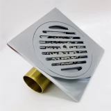 Душевой трап ViEiR VER15L с сухим затвором, горизонтальный выпуск 150х150/50мм