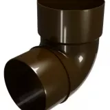 Отвод соединения трубы Мурол 67 d=80 коричневый