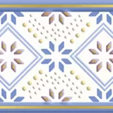 Бордюр керамический Валенсия 1 синий ВКЗ 75x500