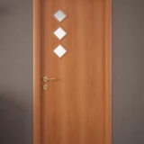 Дверь ламинированная Экодвери Миланский орех стекло листовое ДО-106/3 2000x600