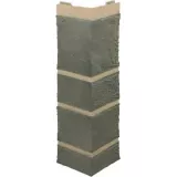 Наружный угол цокольный Альта-профиль Камень серый 470x110