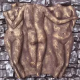 Барельеф Арт-Штайн Три грации шоколад+медь 480x480 мм