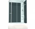 Душевая кабина Slim 128 R с электрикой, высокий поддон 120x80x218 DS01DS128RHBM10
