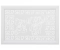 Экран МДФ декоративный 1200x600 мм Мишки белый 2